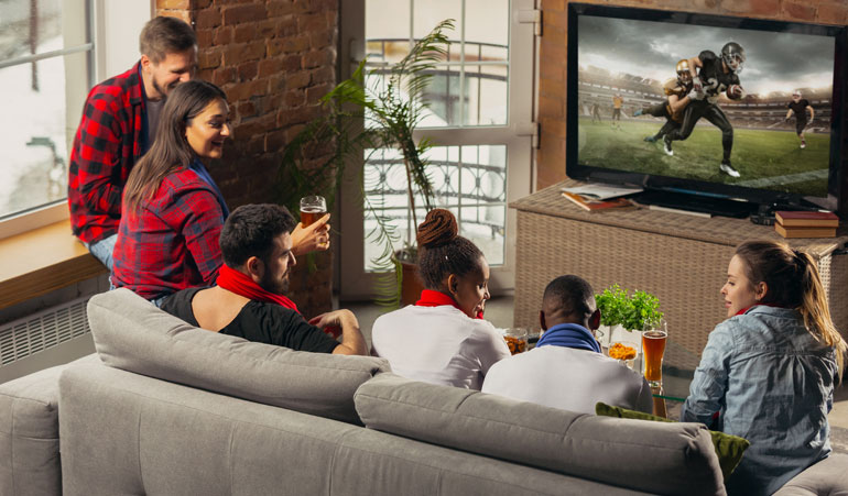 Family streaming and browsing on high-speed Arhum ISP broadband